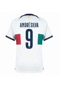 Portugal Andre Silva #9 Voetbaltruitje Uit tenue WK 2022 Korte Mouw